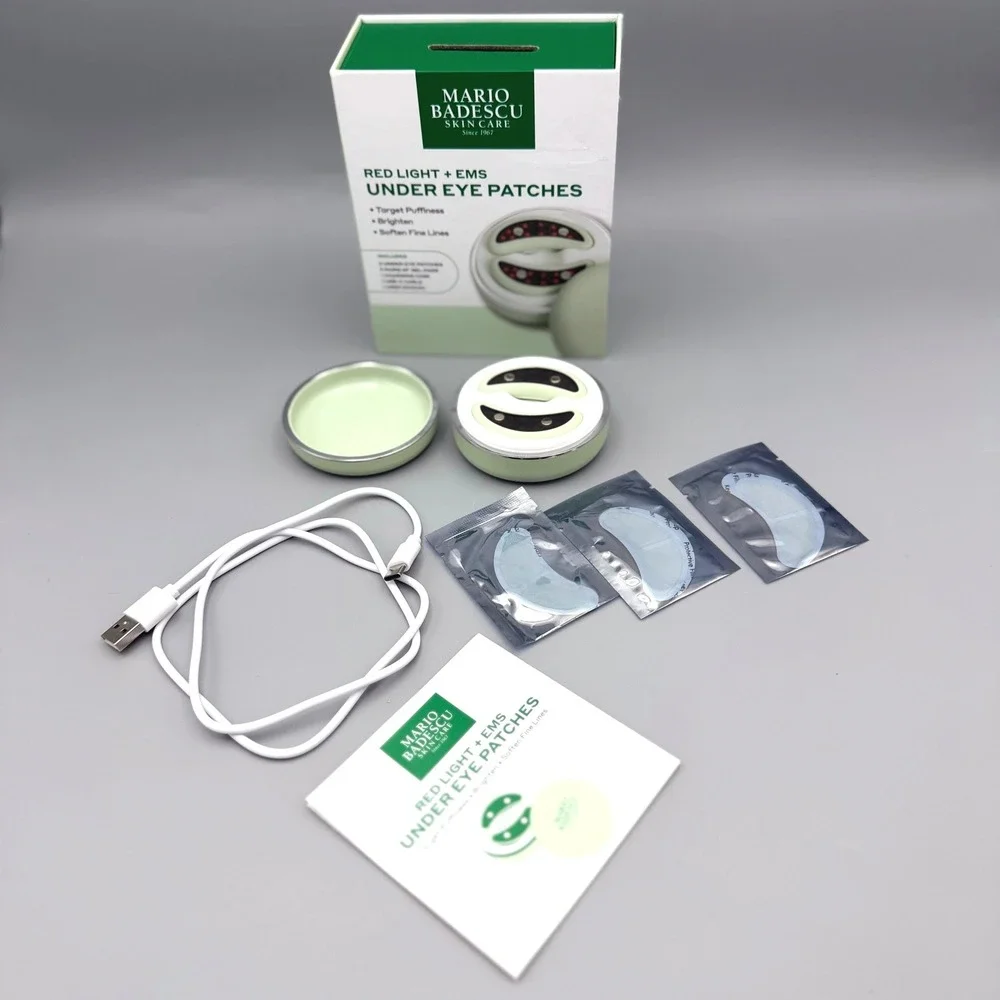 Mario Badescu Red Light EMS Under Eye Patches Green LED Therapy Device